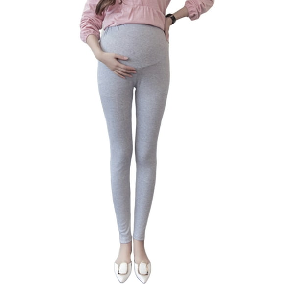 EDTara Pantalon de Maternité en Coton Réglable Pantalon Taille Haute Ventre Soutien Conception Confortable Respirante Leggings Élastiques