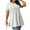 1# White, variant on LANREMON Tunic Tops for Women Summer Short Sleeve Oversized Blouses Casual Loose Fit Round Neck Plus Size Tee Shirts XL