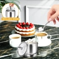 thumbnail image 6 of Stainless Steel Sugar Bowl with Glass Lid Spoon,Bexikou 10oz Seasoning Box Condiment Pots Sugar Container,Kitchen Spice Container Canister for Salt Candy (Silver), 6 of 6