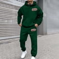 thumbnail image 2 of BOOMNY Men Sweatsuits Set Letter Graphic Hoodies Sweatpants 2Pcs Gym Sweat Suits Running Jogging Fall Winter Athletic Tracksuit Outfits, 2 of 6