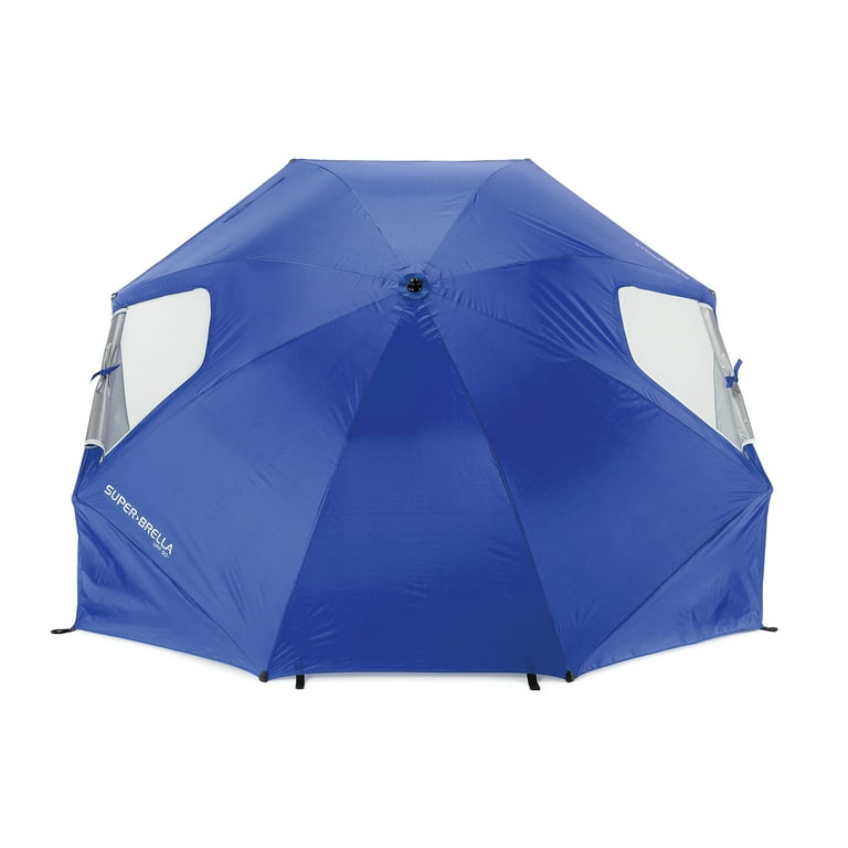 Sport Brella Super Brella SPF 50 Sun and Rain Canopy Umbrella 8 Foot Blue Walmart