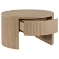 thumbnail image 2 of Bouclair Round Pale Oak Coffee Table, 2 of 6