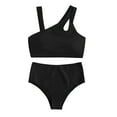 thumbnail image 3 of Swimsuits for Women,AXXD Solid Lace Bikini Set Push Up Swimsuit Beachwear Padded Swimwear For New Trends Black L, 3 of 7