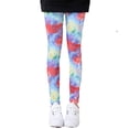 thumbnail image 1 of MIASHUI Leggings pour Filles Extensibles Collants Fins Enfants Imprimés Pantalon Pleine Longueur, Bleu, 4-5 Ans, 1 of 3