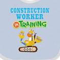 thumbnail image 4 of Inktastic Construction Worker in Training Boys or Girls Baby Bib, 4 of 4