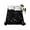 Black, variant on Starry Sky Queen Size Flat Sheet, Wrinkleproof & Fadeproof Cooling Flat Bed Sheet Only, Modern Black Abstract Dots Stars Aesthetic Breathable Soft Bedding Top Sheets 90 x 102 Inches