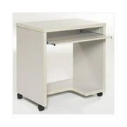 Angle View: Home Styles Mobile Computer Cart in White