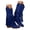 Blue, variant on Cowboy Boots for Women Fringe Tassel Knee High Cowgirl Boot Retro Western Pull on Wedding Shoes