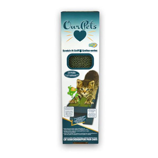 OurPets 1400013665 Griffoir à Chat Scratch-N-Sniff&44; Simple Large