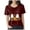 Wine_1, variant on Godom Halloween Party Shirt Woman Halloween Tshirt Pumpkin Print Tees Casual Vacation Short Sleeve Tops