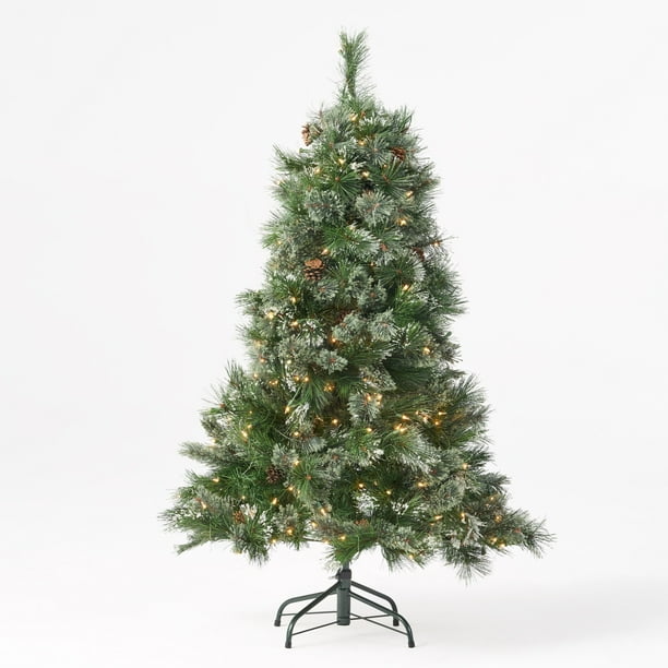 Noble House 4.5foot Cashmere Pine and Mixed Needles PreLit Clear