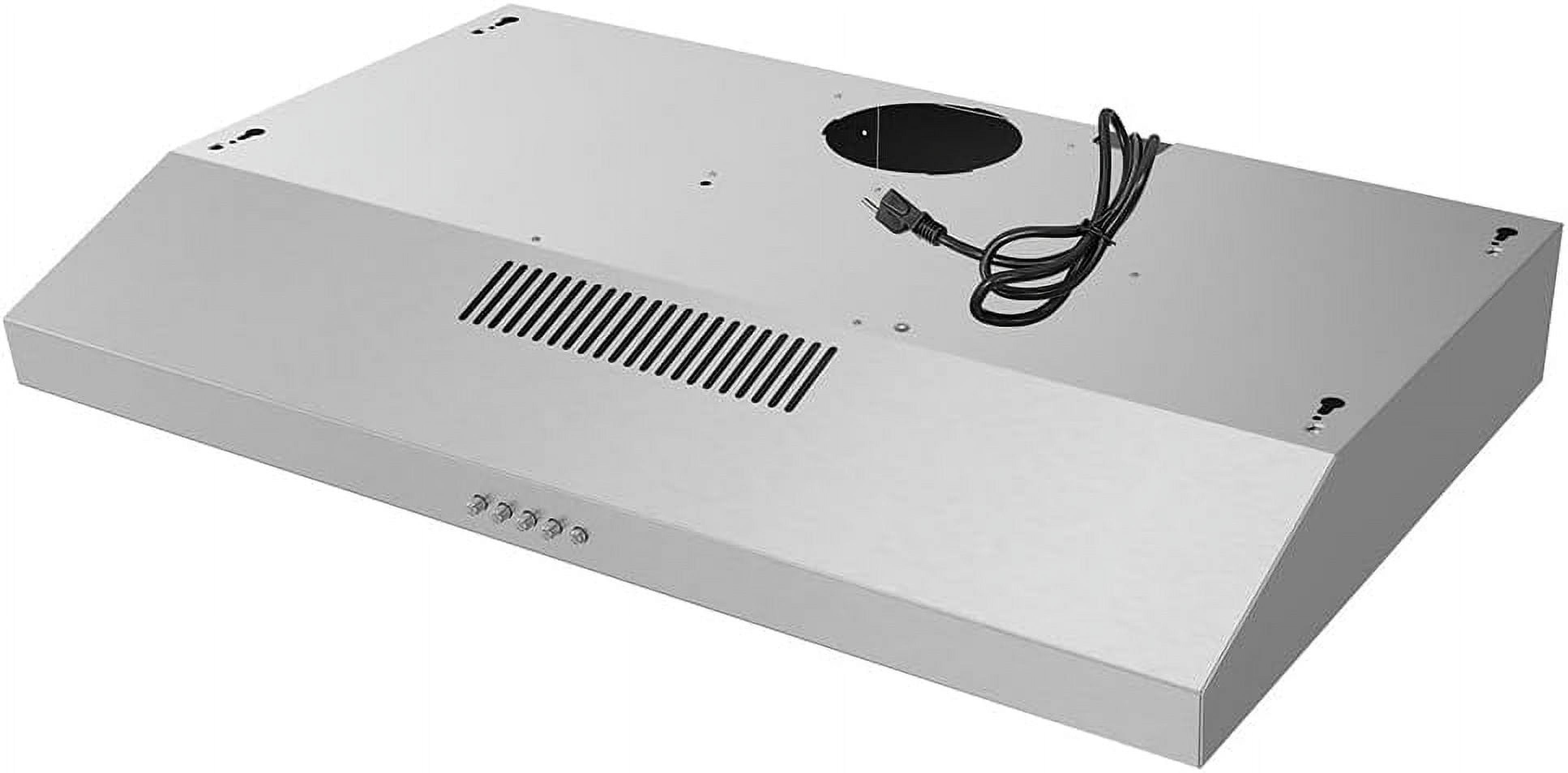 Streamline 30 in. Raffaele Convertible Undermount Range Hood in Brushed Stainless Steel with Mesh Filters, Push Button Control, LED Light
