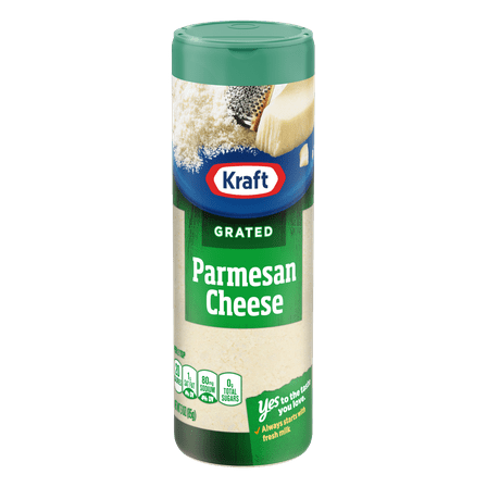Kraft Grated Parmesan Cheese Shaker, Shelf-Stable, 3 oz Bottle