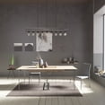 thumbnail image 3 of Hunter - Donelson 9-light Natural Black Iron, Extra Large Chandelier, Dimmable, Transitional Style, for Bedrooms, Dining, Living Rooms - 19059, 3 of 9