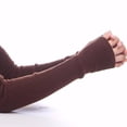 thumbnail image 4 of (negro) guantes largos de lana para mujer, 4 of 5