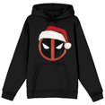 thumbnail image 1 of Deadpool Christmas Hat Logo Black Hoodie, 1 of 2