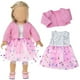 thumbnail image 1 of Juguetes de piscina, juguetes para bebés, juguetes para niños pequeños, ropa para muñecas de 12 a 18 pulgadas, conjuntos para muñecas de juguete, abrigo rojo, hilo, vestido, calcetines, diadema para m, 1 of 7