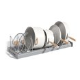 thumbnail image 4 of Yonrjhukm Expandable Pot Rack Organizer for Kitchen Cabinet, Adjustable Compartment Cookware Storage, Durable Stainless Steel Pan Lid Holder, Easy to Install, U-Shape Design, 4 of 5
