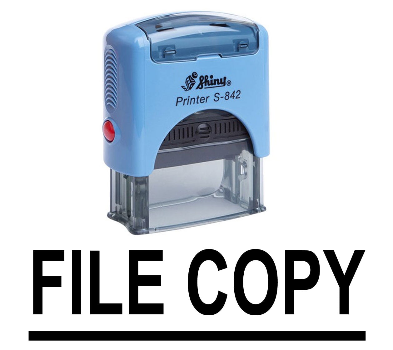 File Ink Stamp FILE COPY Self Inking Rubber Stamp Custom Shiny Office Stationary Stamp ...