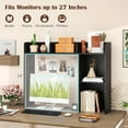 thumbnail image 6 of Costway Desk Bookshelf Desktop Storage Shelf for Monitors up to 27" with Anti-tip Kits Black, 6 of 10