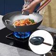 thumbnail image 3 of GAXIRE Iron Wok for Cooking Flat Bottom 1Pack, 3 of 8