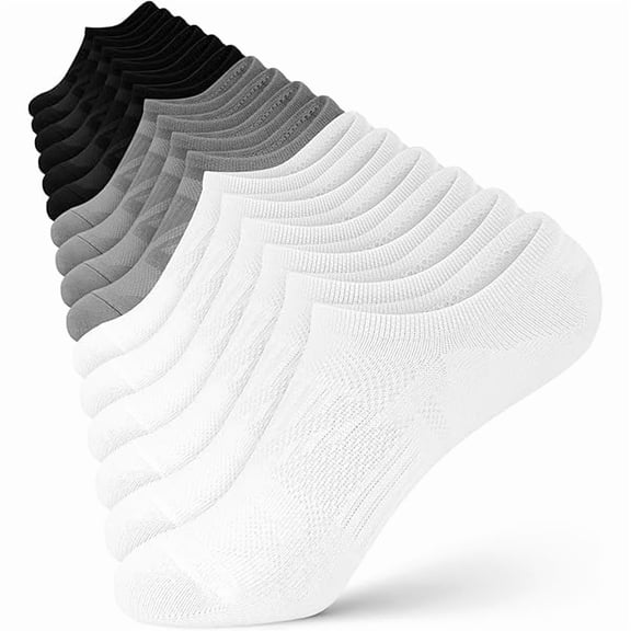 Eryueer No Show Socks Women - 8 Pairs Ankle Socks for Women, Low Cut Socks Short Cotton Socks, Invisible Casual Socks
