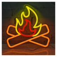 thumbnail image 1 of Letrero De Neón Con Forma De Fuego Para Fiestas, Juegos, Chimenea, Decoración Para Niños, Familia, Dormitorio, Festivales, Bares 30cmx29cm, 1 of 3