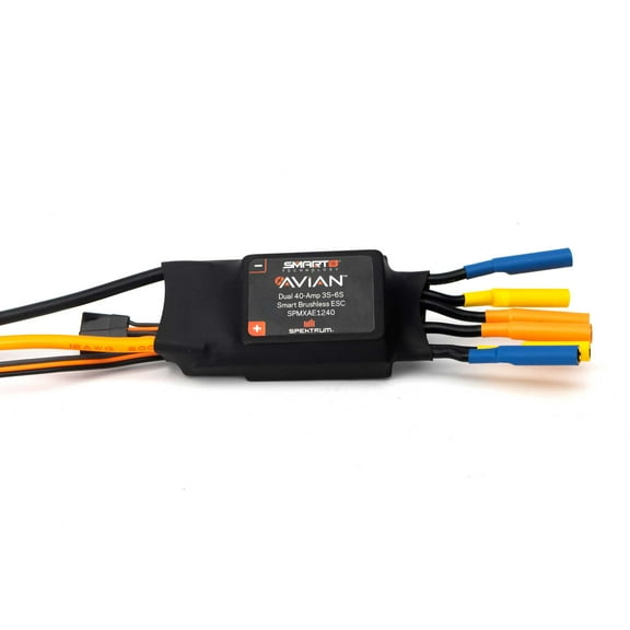 Spektrum Accessories Avian Dual 40 Amp Brushless Smart ESC 3S - 6S SPMXAE1240 Speed Controls Aircraft