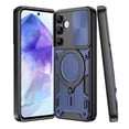 thumbnail image 5 of Venoro Case with Screen Protector for Samsung Galaxy A55 5G Phone Cover with Car Magnetic Mount Stand and Slide Camera Lens Cover, Blue, 5 of 15