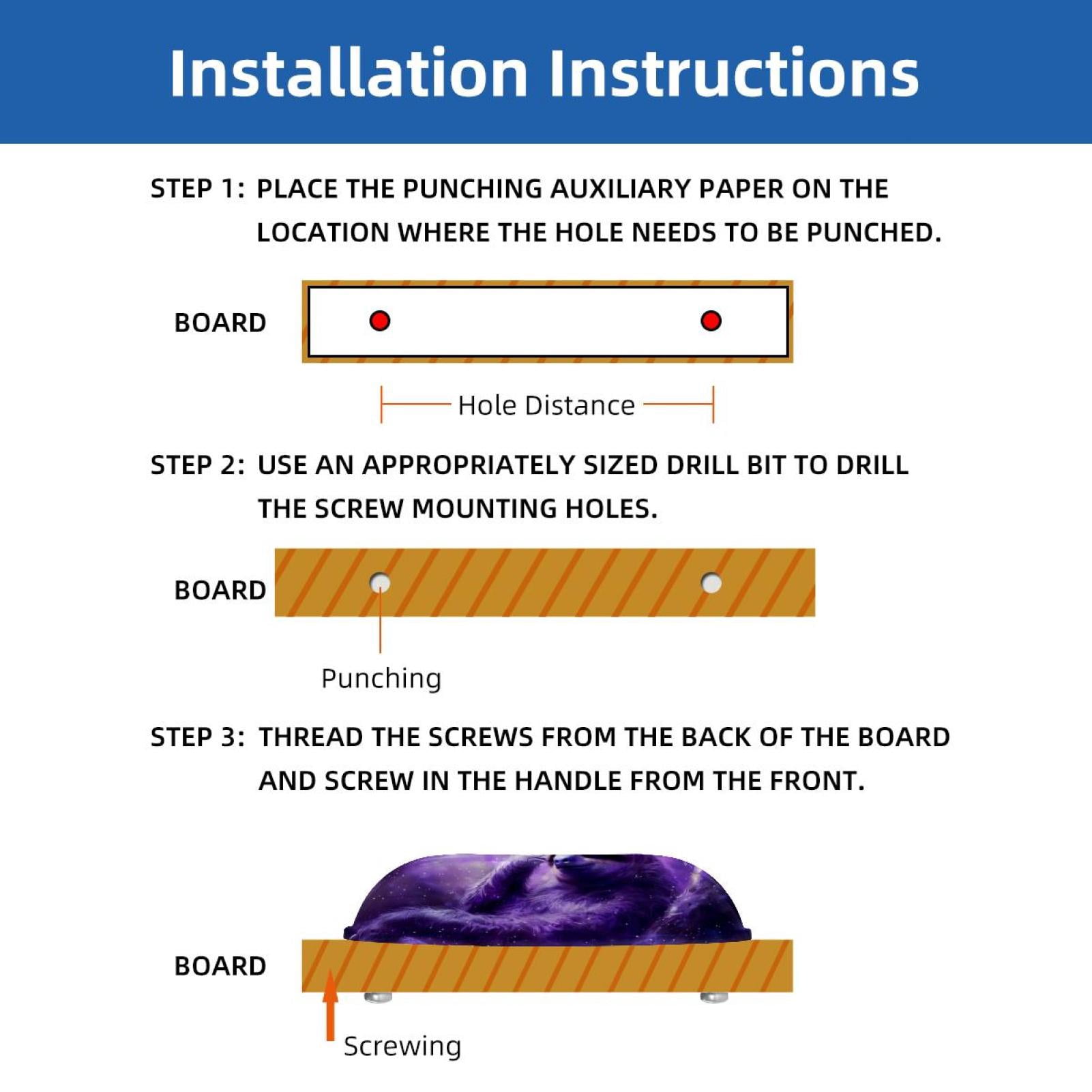 PhooArto 6 Pcs Cup Drawer Pulls, Sloth Purple Galaxy Shell Shape Handles Cabinet Knobs for Dresser Cupboard Closet Wardrobe with Screws