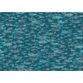 thumbnail image 1 of Ahgly Company Indoor Rectangle Patterned Dark Turquoise Green Area Rugs, 7' x 10', 1 of 6