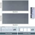 thumbnail image 3 of 2 count 39.4"X15.8"  Scratch Mat for Furniture and Wall Protectors, Trimmable Self-Adhesive  Scratch Pads, DIY  Scratcher for Covering  Tower and Couch Protector (Light Grey), 3 of 7