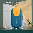 thumbnail image 3 of Medicine Box 4 Compartments Convenient Travel Mini Portable Small Tablet Pill Dispenser Medicine Cutter Sealed, 3 of 7