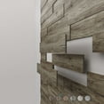thumbnail image 2 of Concord 3D Wall Panels | Accent Wall Panels - Vintage Oak | MDF Slat Planks | Wall Panels for Interior Wall Decor COS-036 (Pack of 18) 12.16 sqft, 2 of 4