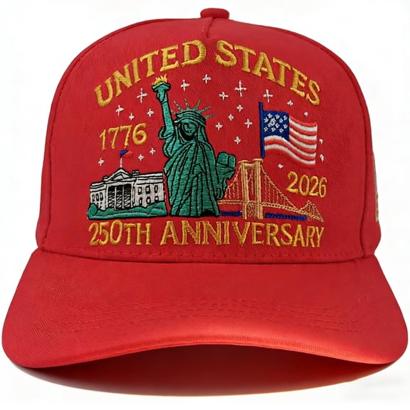 United States 250th Anniversary Hat,Liberty Embroidery Patriotic Baseball Cap,250th Anniversary USA Freedom Hat