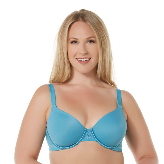 Curvation Women`s Perfect Back Underwire Bra, 44D, WHITE_VASS BLUSH