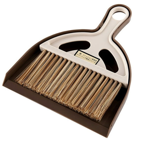 YOLOKE Mini Broom and Small Dustpan Brush - Mini Broom and Dustpan, Small Broom and Dustpan Set, Mini Dustpan and Brush Set, Hand Broom and Dustpan Set for Home/Camping/Pets