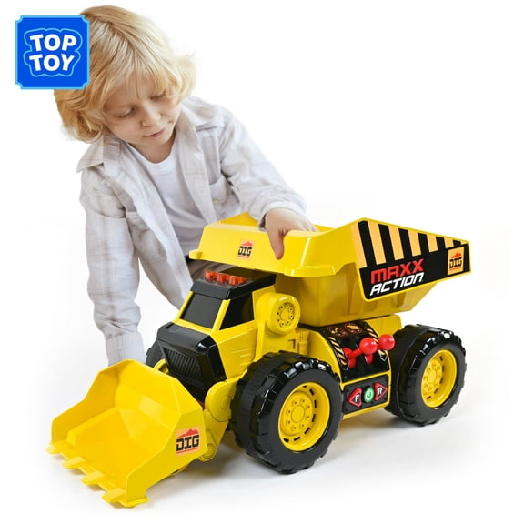 Maxx Action 18" Motorized Lights and Sound Maxx Power 2-in-1 Dig Rig, Children 3