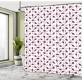 thumbnail image 5 of Ambesonne Vegetables Shower Curtain, Cartoon Garlic and Beet, 69"Wx75"L, White Dark Magenta, 5 of 5