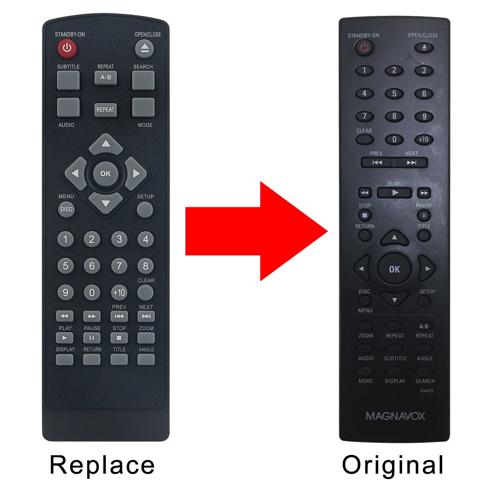 New 076R0SC011 Replaced Remote Control fits for SANYO TV/DVD