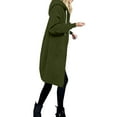 thumbnail image 4 of snilers Womens Zip Up Hoodies Y2k Long Oversized Sweatshirt Fall Jacket Casual Drawstring Fleece Hooded Coat with Pockets S-5XL, 4 of 9
