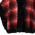 thumbnail image 4 of Fewfanhot Faux Fur Trim Cardigan Plaid Poncho Cape, Open Front Warm Reversible Wrap Shawl Coat for Fall Winter, 4 of 5