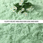 Lochas Soft Fluffy Rug Modern Shag Carpet Fuzzy Shaggy Rugs for Bedroom Indoor Modern Area Rugs, 8'X10', Green
