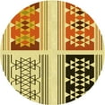 thumbnail image 1 of Ahgly Company Machine Washable Indoor Round Transitional Mahogany Brown Area Rugs, 4' Round, 1 of 7