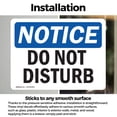 thumbnail image 3 of (2 Pack) Do Not Disturb OSHA Notice Sign 5 Inch X 3.5 Inch Vinyl Label Decal Sticker Weather Resistant, UV Protected for Workplace, Business, and Construction Site, Made in the USA, 3 of 7