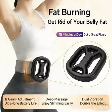 Vibration Massager– Cordless Heated Handheld Massager with 3 Speeds, USB Rechargeable, Portable Full Body Relaxation for Yoga, Fitness & Home,Black
