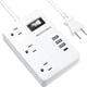 thumbnail image 1 of Regleta de alimentación ROOTOMA de 2 a 3 puntas con USB-C de 4 salidas de 4 pies, 1 of 7