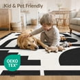 thumbnail image 4 of ODIKA 2'x3' Washable Accent Rug Black White Geometric Archways Design Elegant Contemporary with Artistic Symmetry for Bedroom, Nursery, RV, Pet Friendly, Bedside Mat, 4 of 7