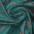 thumbnail image 7 of Ambesonne Teal Valance & Curtain, Red Berry Christmas Rustic, 55"x30", Teal Ruby Vermilion, 7 of 7