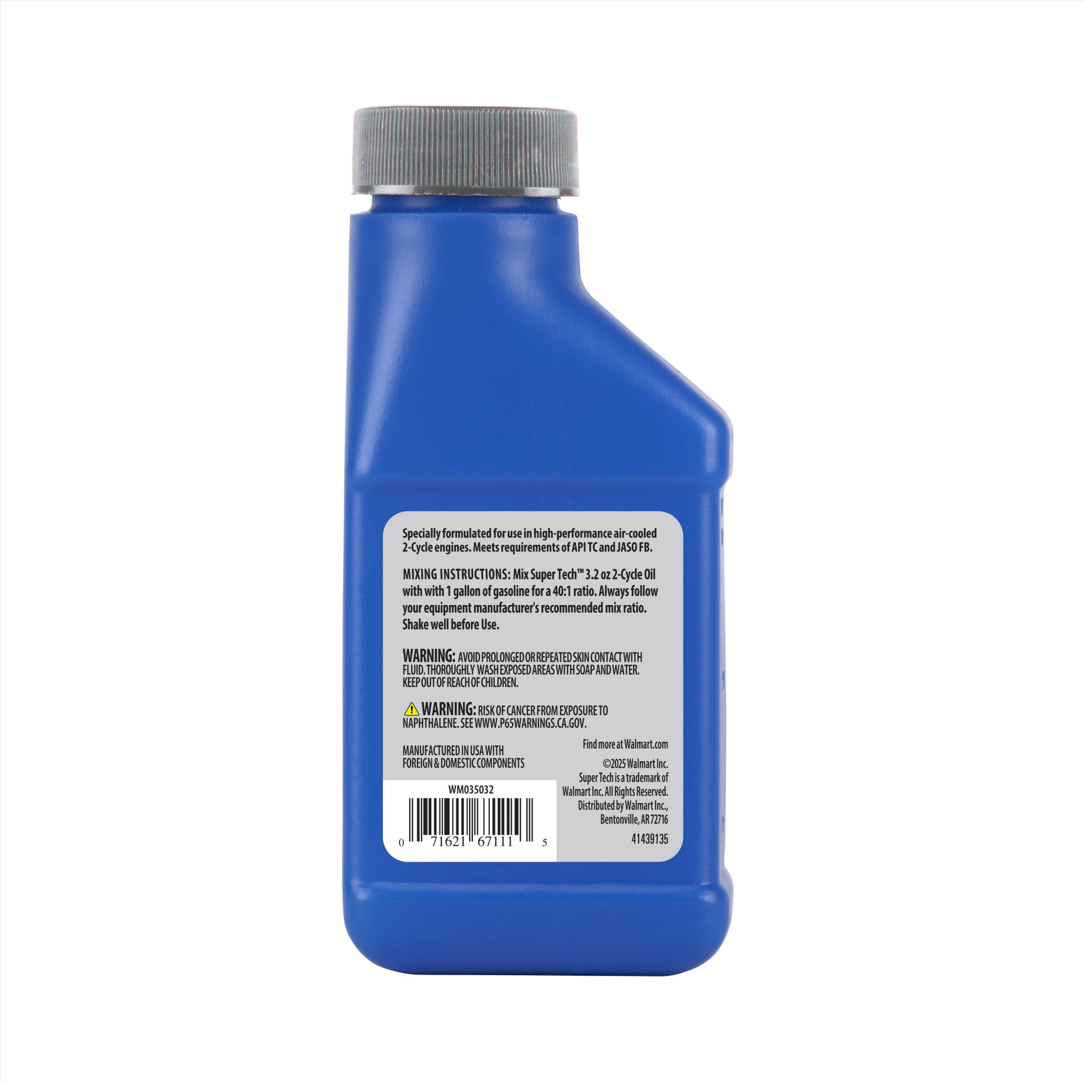 Super Tech Universal High-Performance Synthetic 2-Cycle Engine Oil 3.2 oz Bottle